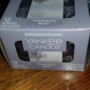 Tranquil mist 12 ok tealights and tote